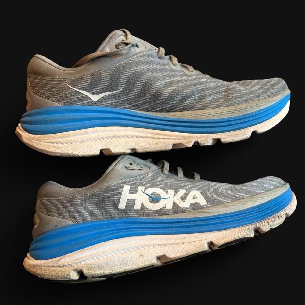Hoka One One Gaviota 5 Running Shoes Men's 12.5D blue gray